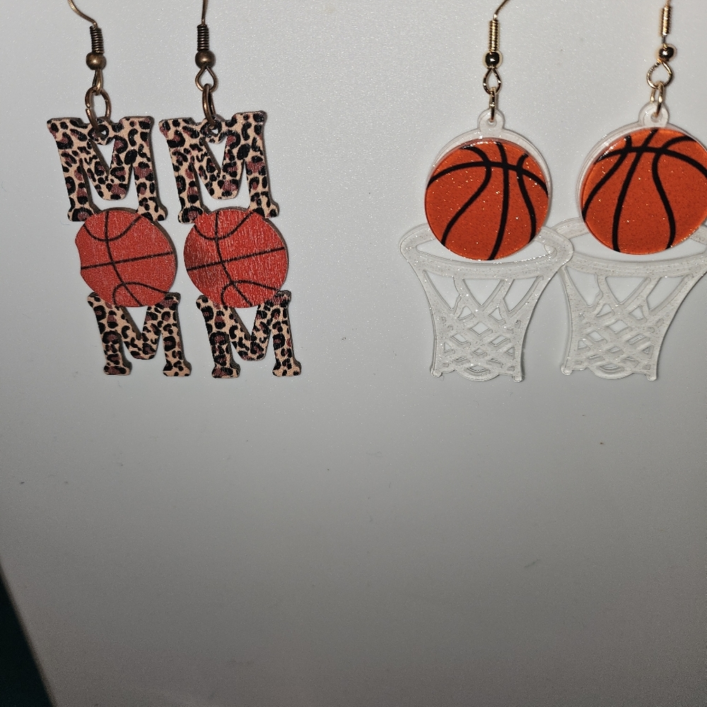 Earrings - Love of Basketball - Basketball moms